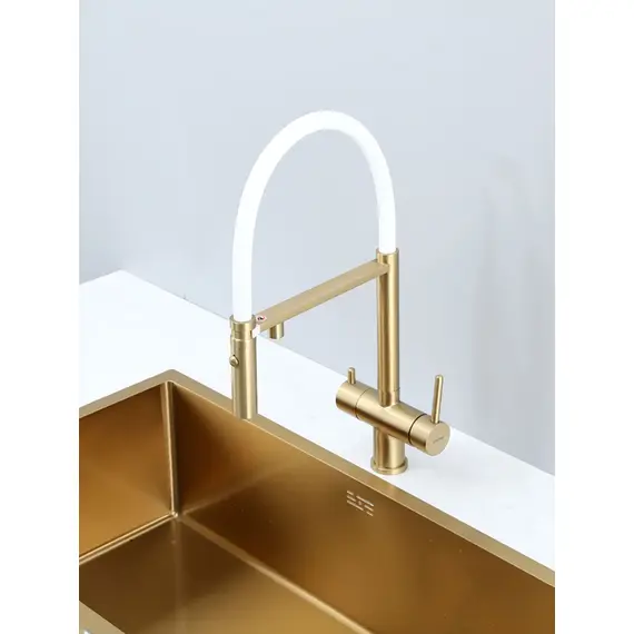 Смеситель для кухни гибкий излив с фильтром для воды Gappo G4397-83, изображение 20