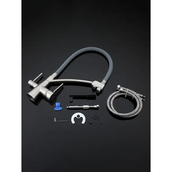 Смеситель для кухни с гибким изливом и фильтром Gappo G4398