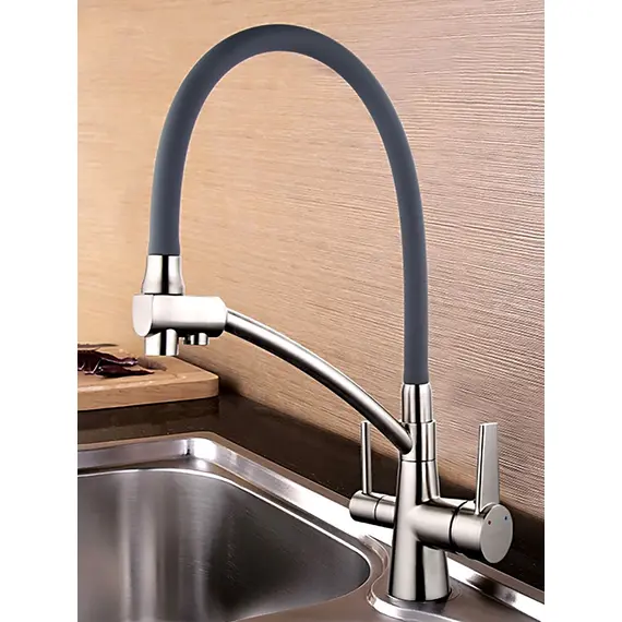 Смеситель для кухни с гибким изливом и фильтром Gappo G4398, изображение 10