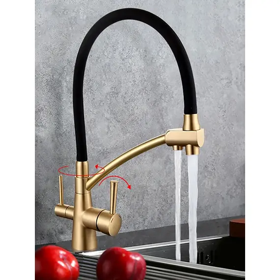 Смеситель для кухни гибкий излив с фильтром для воды Gappo G4398-1 Смеситель для кухни гибкий излив с фильтром для воды Gappo G4398-1