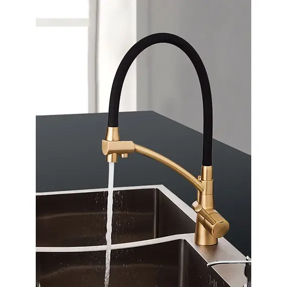 Смеситель для кухни гибкий излив с фильтром для воды Gappo G4398-1, изображение 2