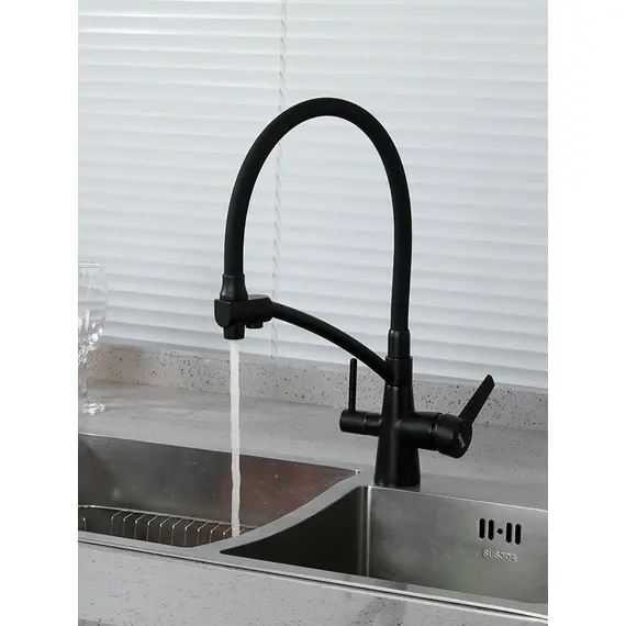 Смеситель для кухни с гибким изливом и фильтром Gappo G4398-16, изображение 5