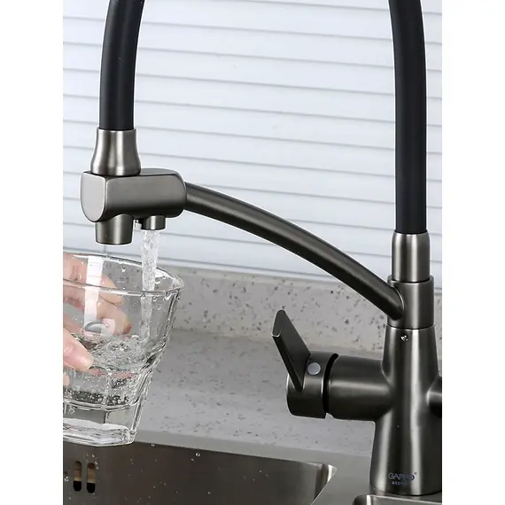 Смеситель для кухни гибкий излив с фильтром для воды Gappo G4398-19 Смеситель для кухни гибкий излив с фильтром для воды Gappo G4398-19