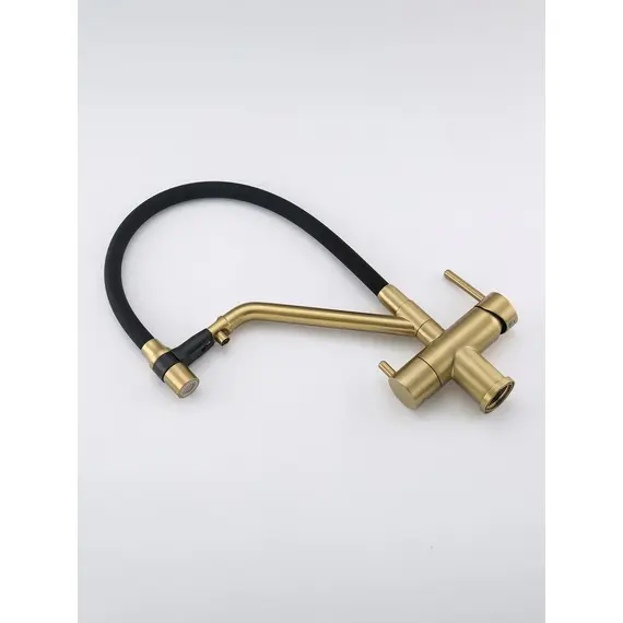 Смеситель для кухни гибкий излив с фильтром для воды Gappo G4398-83