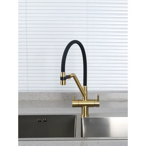 Смеситель для кухни гибкий излив с фильтром для воды Gappo G4398-83, изображение 22