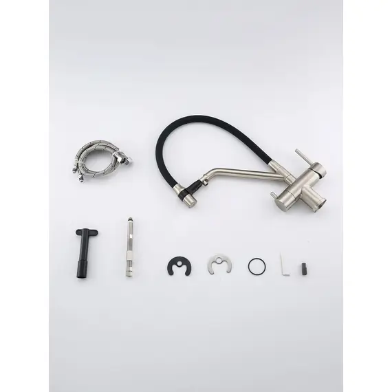 Смеситель для кухни гибкий излив с фильтром для воды Gappo G4398-85, изображение 11