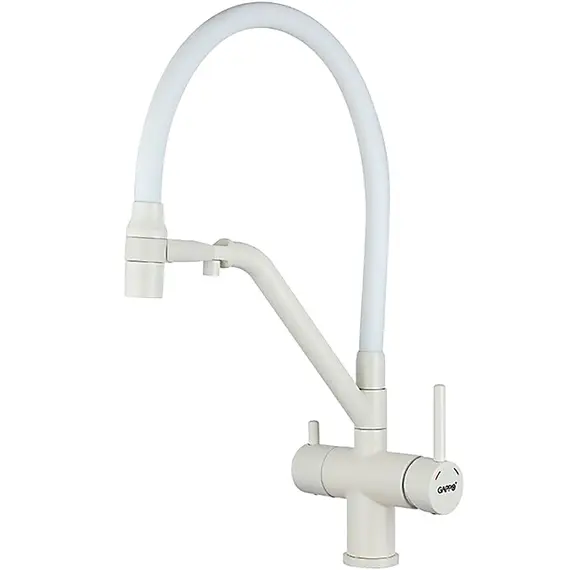 Смеситель для кухни гибкий излив с фильтром для воды Gappo G4398-88