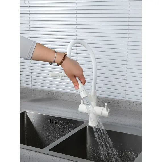 Смеситель для кухни гибкий излив с фильтром для воды Gappo G4398-88, изображение 6