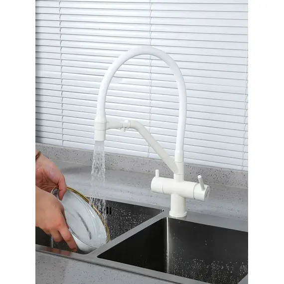 Смеситель для кухни гибкий излив с фильтром для воды Gappo G4398-88, изображение 12