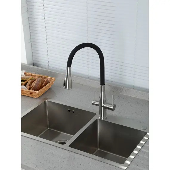 Смеситель для кухни с гибким изливом и фильтром Gappo G4399-65, изображение 7