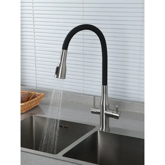 Смеситель для кухни с гибким изливом и фильтром Gappo G4399-65, изображение 9