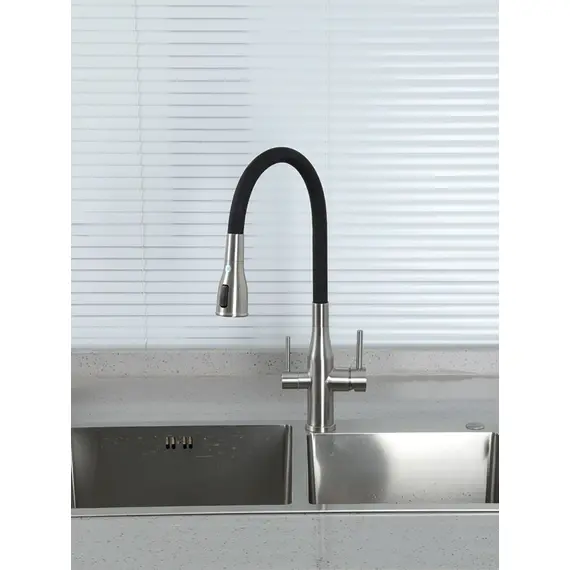 Смеситель для кухни с гибким изливом и фильтром Gappo G4399-65, изображение 6