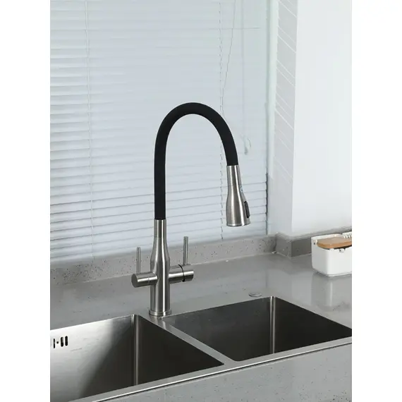 Смеситель для кухни с гибким изливом и фильтром Gappo G4399-65, изображение 22