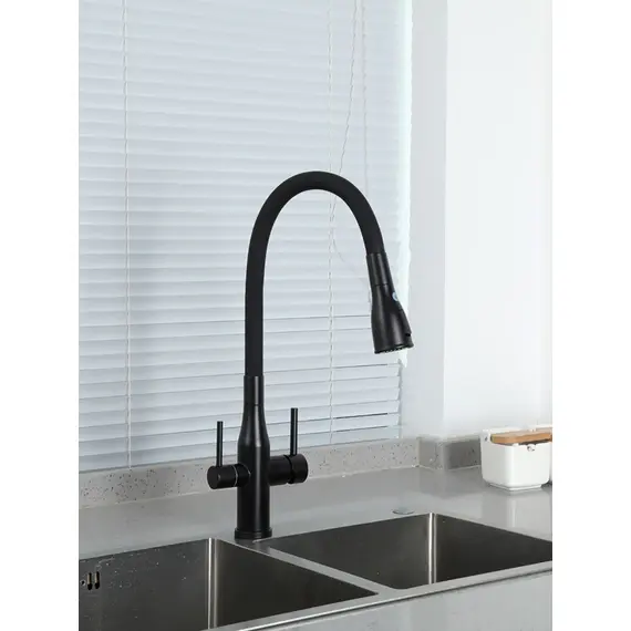 Смеситель для кухни с гибким изливом и фильтром Gappo G4399-66, изображение 3