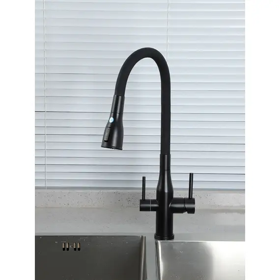 Смеситель для кухни с гибким изливом и фильтром Gappo G4399-66, изображение 17