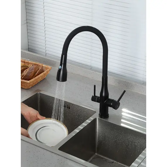 Смеситель для кухни с гибким изливом и фильтром Gappo G4399-66, изображение 12