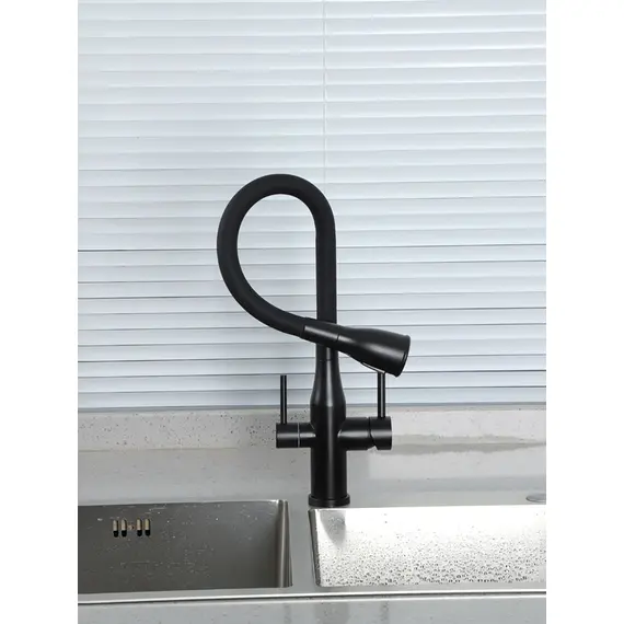 Смеситель для кухни с гибким изливом и фильтром Gappo G4399-66, изображение 18