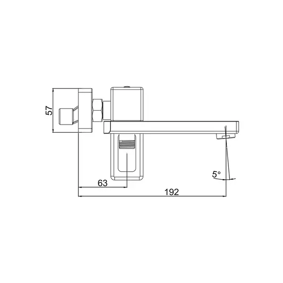 Смеситель для ванны с коротким изливом и душем Gappo G3217-8, изображение 5