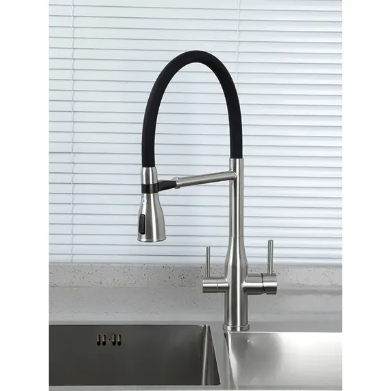 Смеситель для кухни с гибким изливом и фильтром Gappo G4399-75, изображение 4