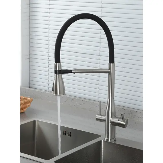 Смеситель для кухни с гибким изливом и фильтром Gappo G4399-75, изображение 19