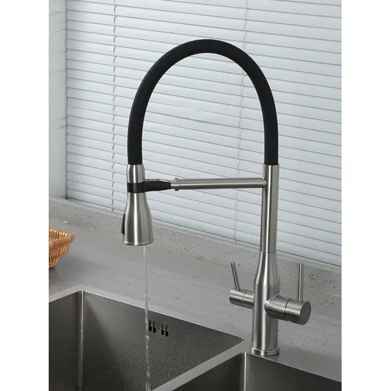 Смеситель для кухни с гибким изливом и фильтром Gappo G4399-75, изображение 10