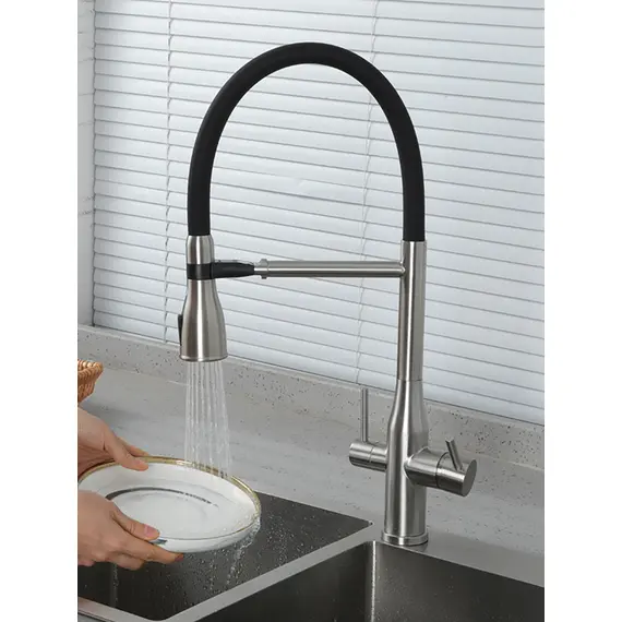 Смеситель для кухни с гибким изливом и фильтром Gappo G4399-75, изображение 16