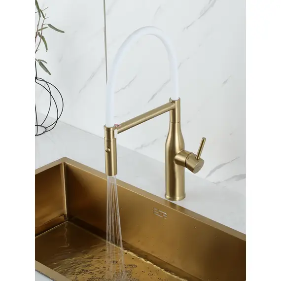 Смеситель для кухни с гибким изливом шлангом и душем Gappo G4098-23, изображение 4