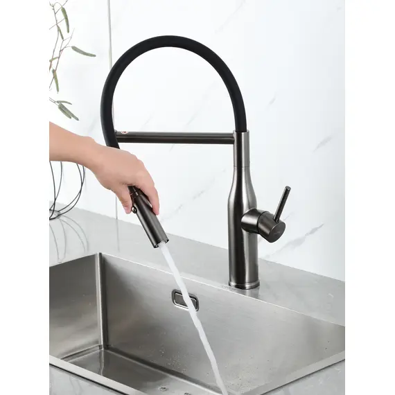 Смеситель для кухни с гибким изливом шлангом и душем Gappo G4098-29, изображение 2