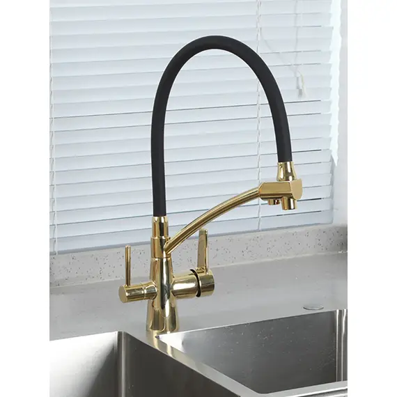 Смеситель для кухни гибкий излив с фильтром для воды Gappo G4398-13, изображение 15