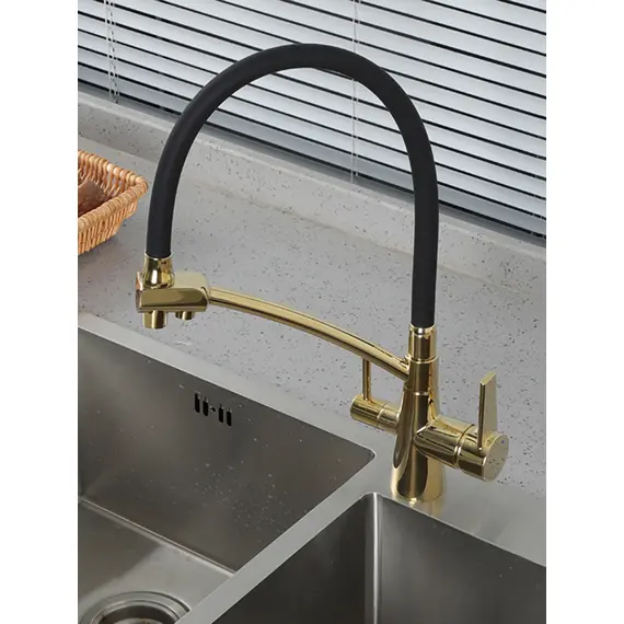 Смеситель для кухни гибкий излив с фильтром для воды Gappo G4398-13, изображение 14