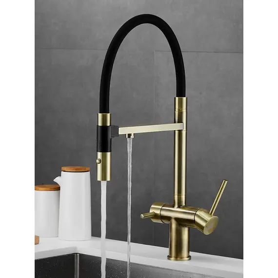 Смеситель для кухни с гибким изливом Rose R958Q, изображение 18