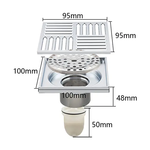 Душевой трап (сухой затвор) Gappo G81051, изображение 8