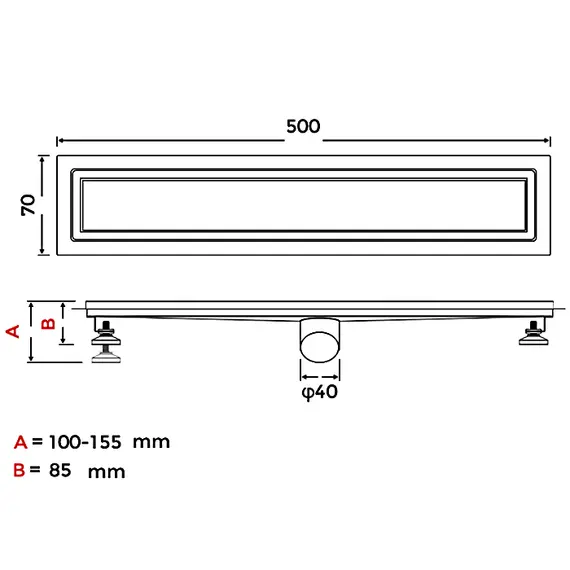 Душевой трап (сухой затвор) Gappo G85007-4, изображение 4