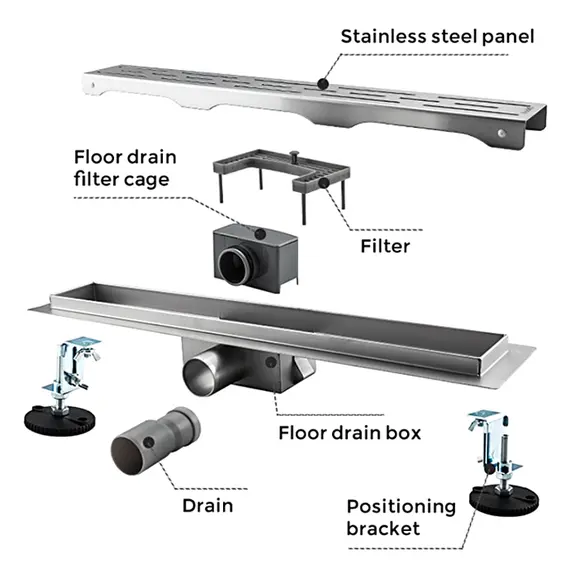 Душевой трап (комбинированный затвор) Gappo G86007-1, изображение 6