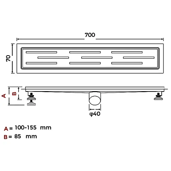 Душевой трап (комбинированный затвор) Gappo G87007-1, изображение 4