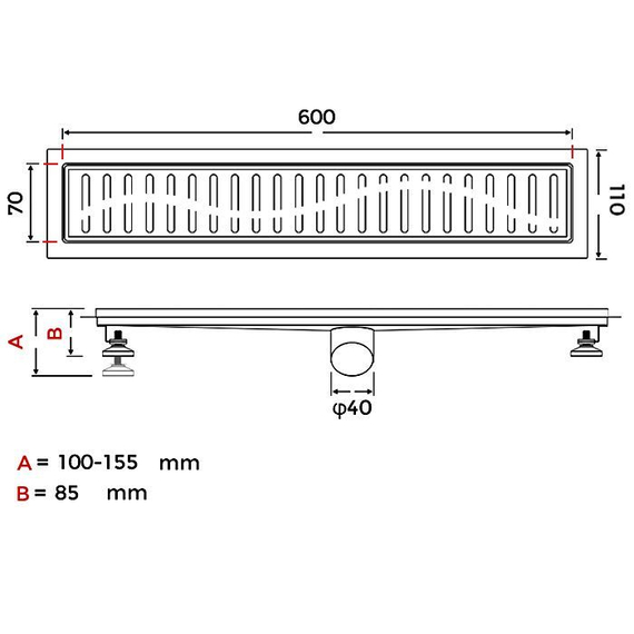 Душевой трап (комбинированный затвор) Gappo G86007-39