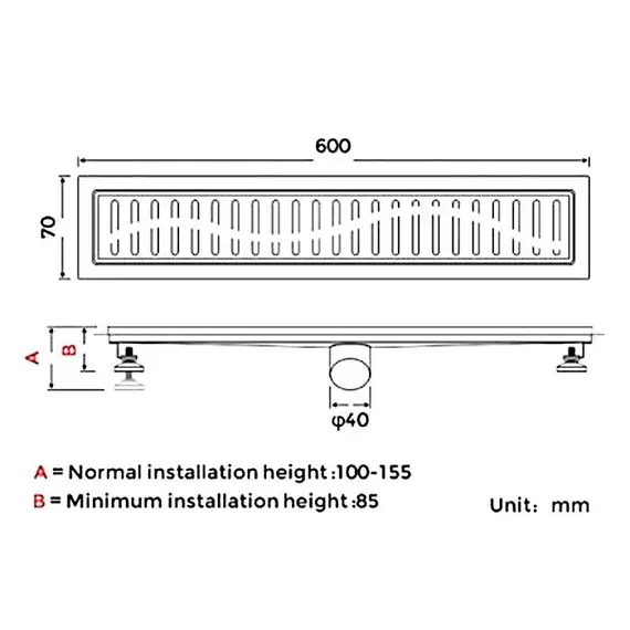 Душевой трап (комбинированный затвор) Gappo G86007-33, изображение 3