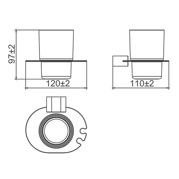 Стакан для ванной Gappo G30906-9, изображение 12