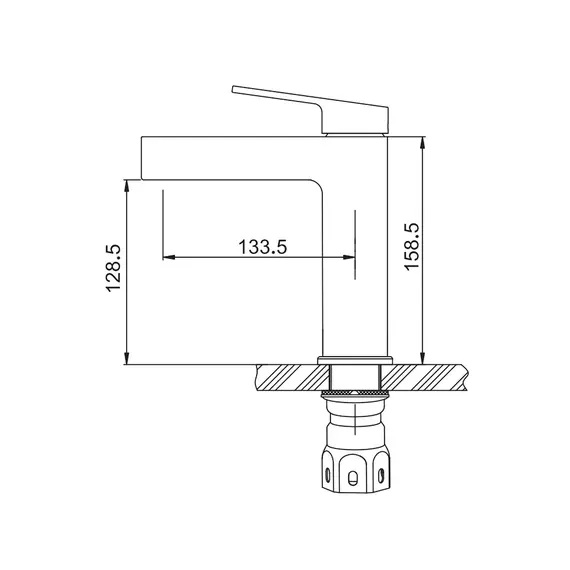 Смеситель для раковины умывальника в ванну / ванную Gappo G1099-33, изображение 19