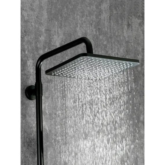 Душевая система с тропическим душем и термостатом Gappo G2491-6, Название цвета: Черный, изображение 2 Душевая система с тропическим душем и термостатом Gappo G2491-6, Название цвета: Черный, изображение 2