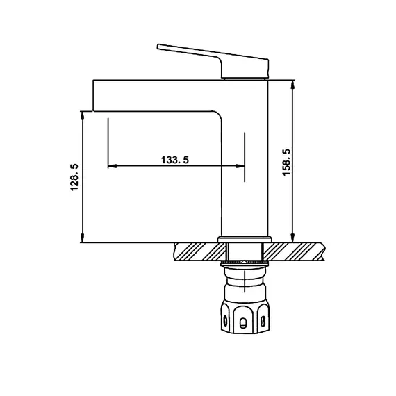 Смеситель для раковины умывальника в ванну / ванную Gappo G1099-30, изображение 7
