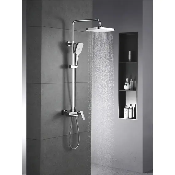 Душевая система с тропическим душем и смесителем Rose R1836