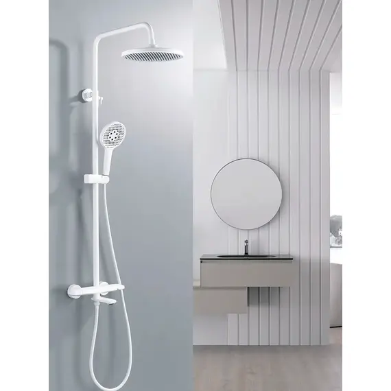 Душевая система со смесителем и тропическим душем Rose R3936C