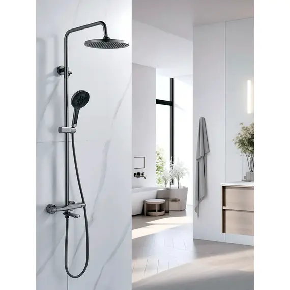 Душевая система со смесителем и тропическим душем Rose R3936T