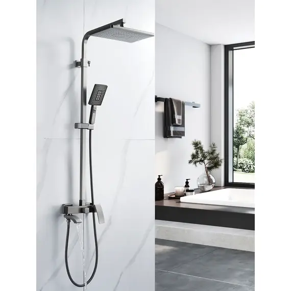 Душевая система с тропическим душем и смесителем Rose R1556T