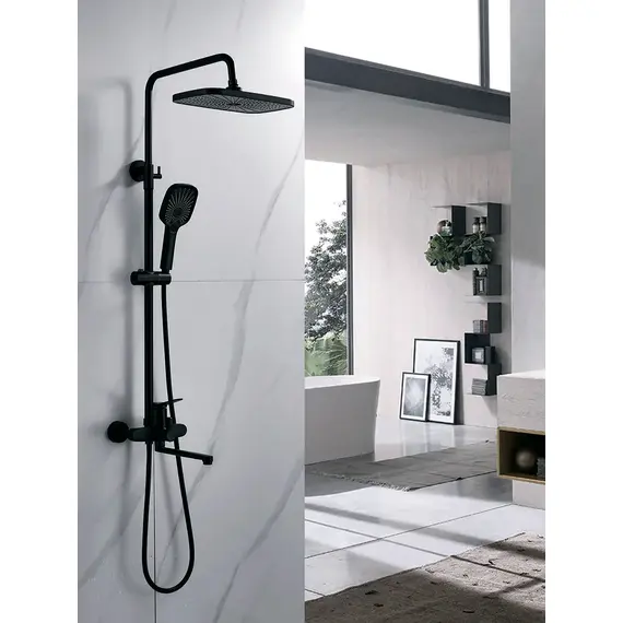 Душевая система с тропическим душем и смесителем Shevanik S6236H