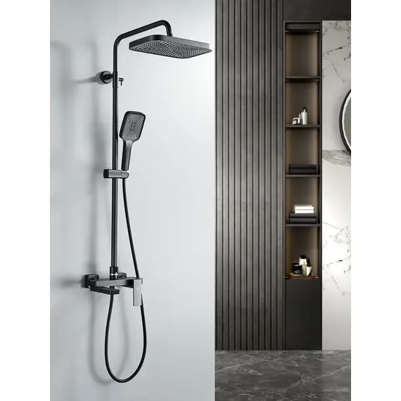 Душевая система с тропическим душем и смесителем Rose R1836H