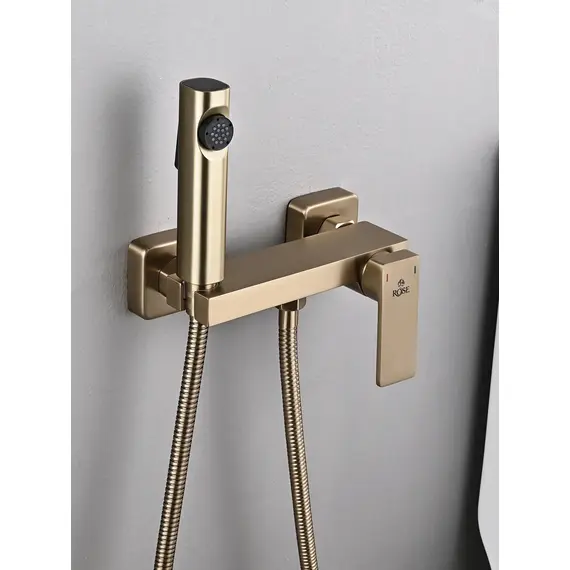 Гигиенический душ со смесителем для туалета (биде) Rose R1805G-1