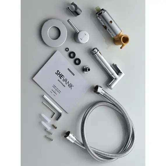 Встроенный гигиенический душ со смесителем для биде Shevanik S147, изображение 13