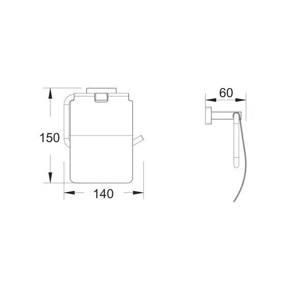 Держатель туалетной бумаги Shevanik SG5605, изображение 2